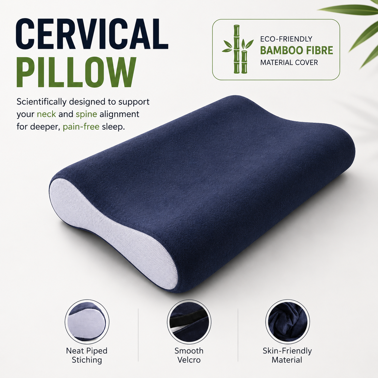 Cervical Pillow for Deep Sleep & Neck Support