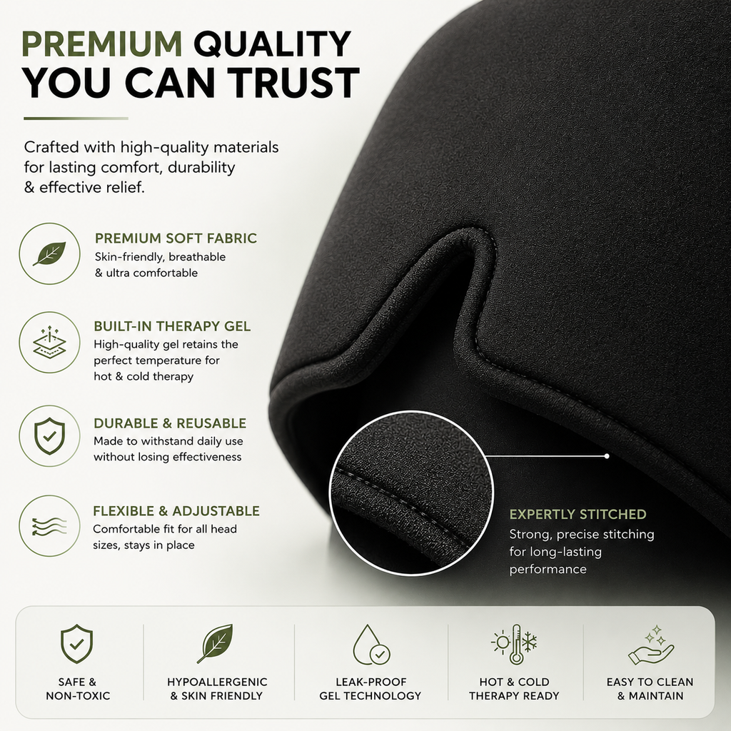 Migraine Relief Cap – Hot & Cold Compression Therapy