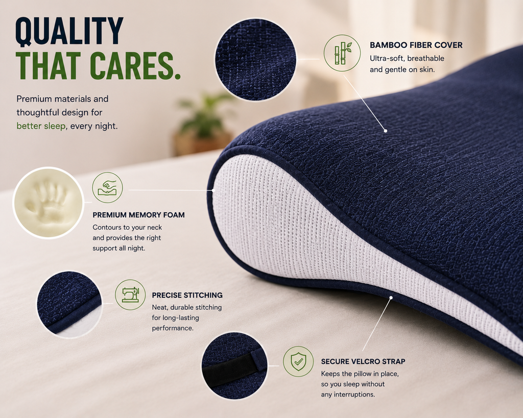 Cervical Pillow for Deep Sleep & Neck Support