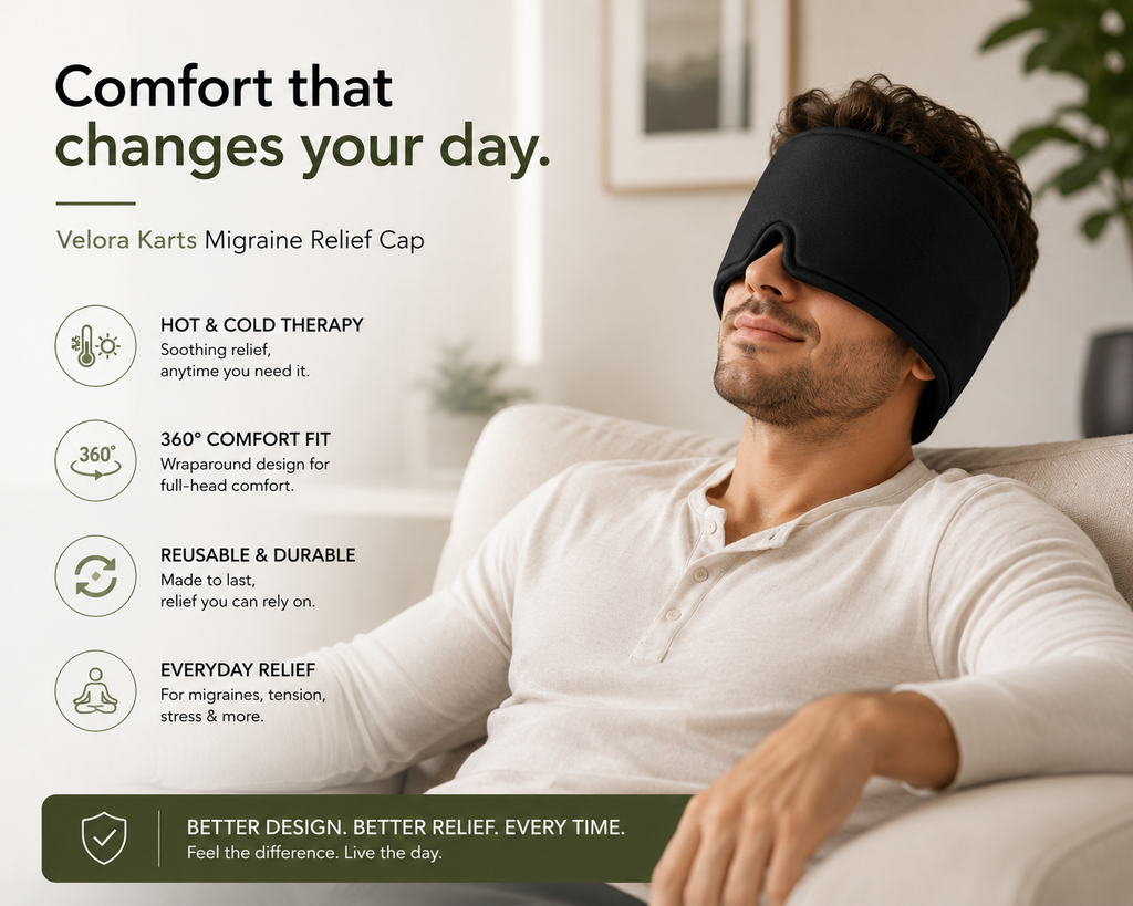 Migraine Relief Cap – Hot & Cold Compression Therapy