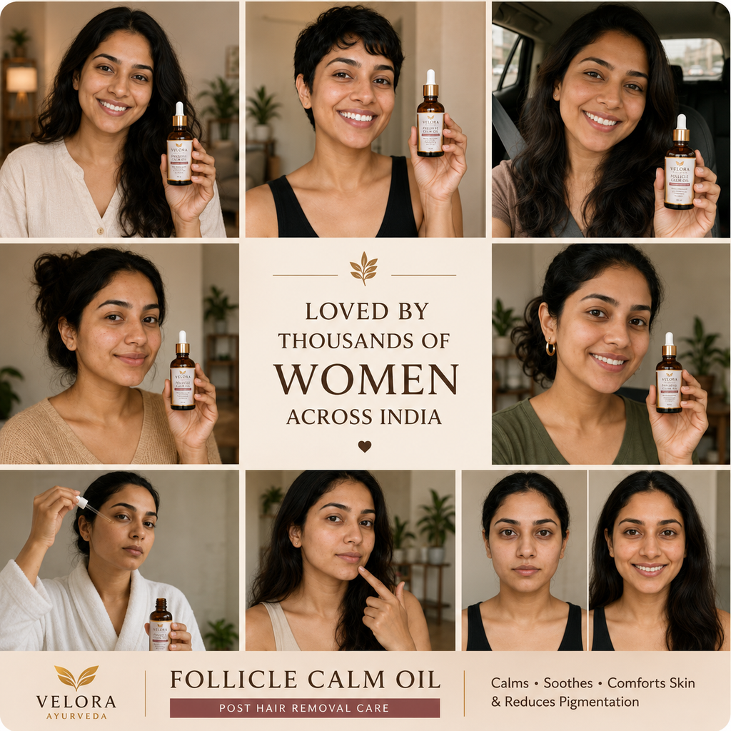 Velora Ayurveda Follicle Calm Oil – Post Hair Removal Care (BUY 1 GET 1 FREE)