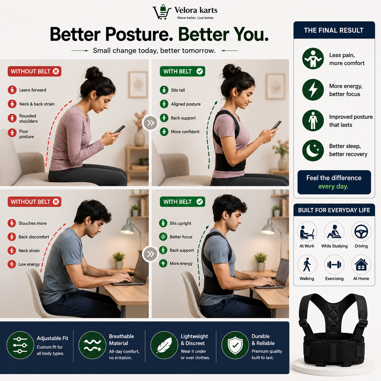 Posture Corrector For Men & Women